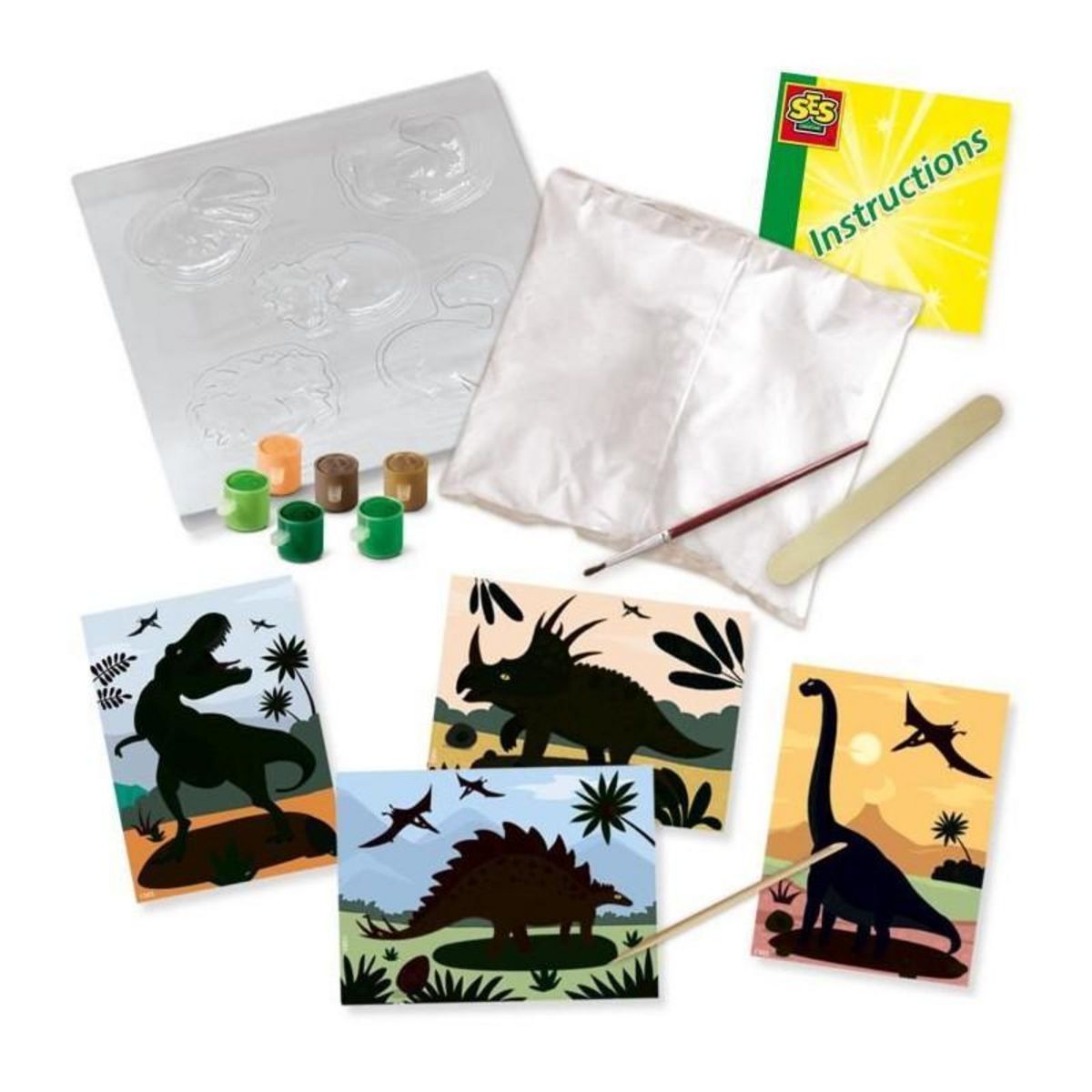 SES Creative Kit créatif SES Creative Dinosaures 2 en 1