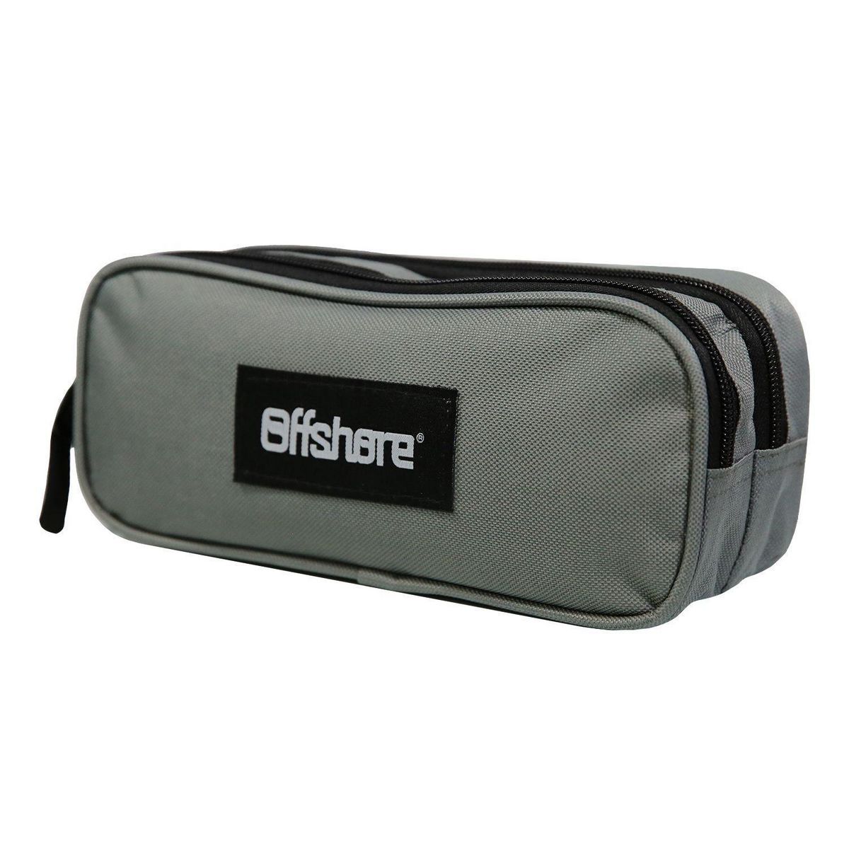 Bagtrotter BAGTROTTER Trousse scolaire 2 compartiments Offshore Grise