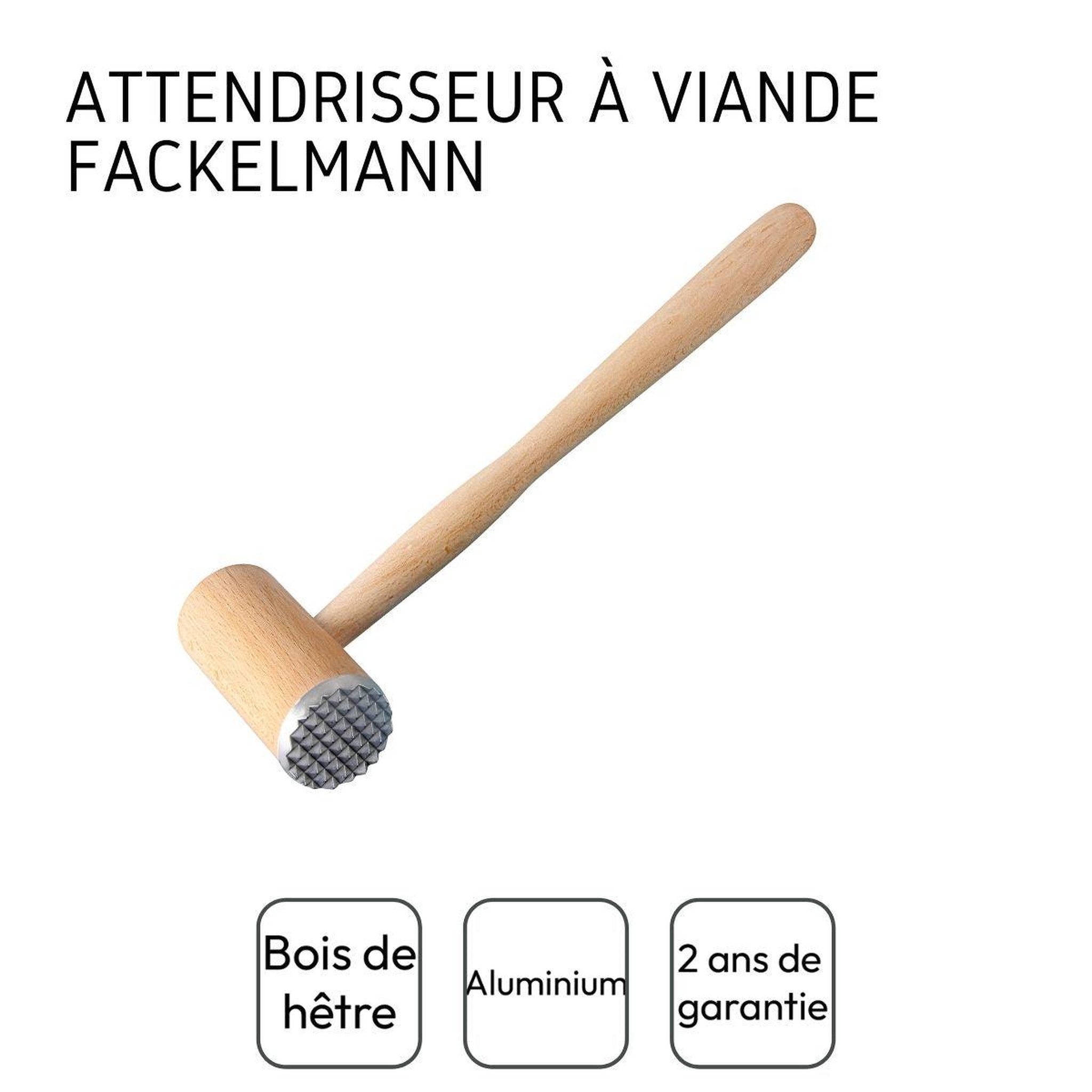 Voir la diapositive 4 : Fackelmann Attendrisseur à viande en bois fackelmann wood edition