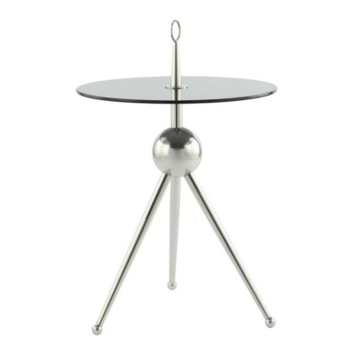 Paris Prix Table d'Appoint Design  Rodriga  53cm Argent & Gris