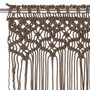 Voir la diapositive 3 : VIDAXL Rideau en macrame Taupe 140x240 cm Coton