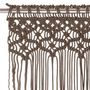 Voir la diapositive 3 : VIDAXL Rideau en macrame Taupe 140x240 cm Coton