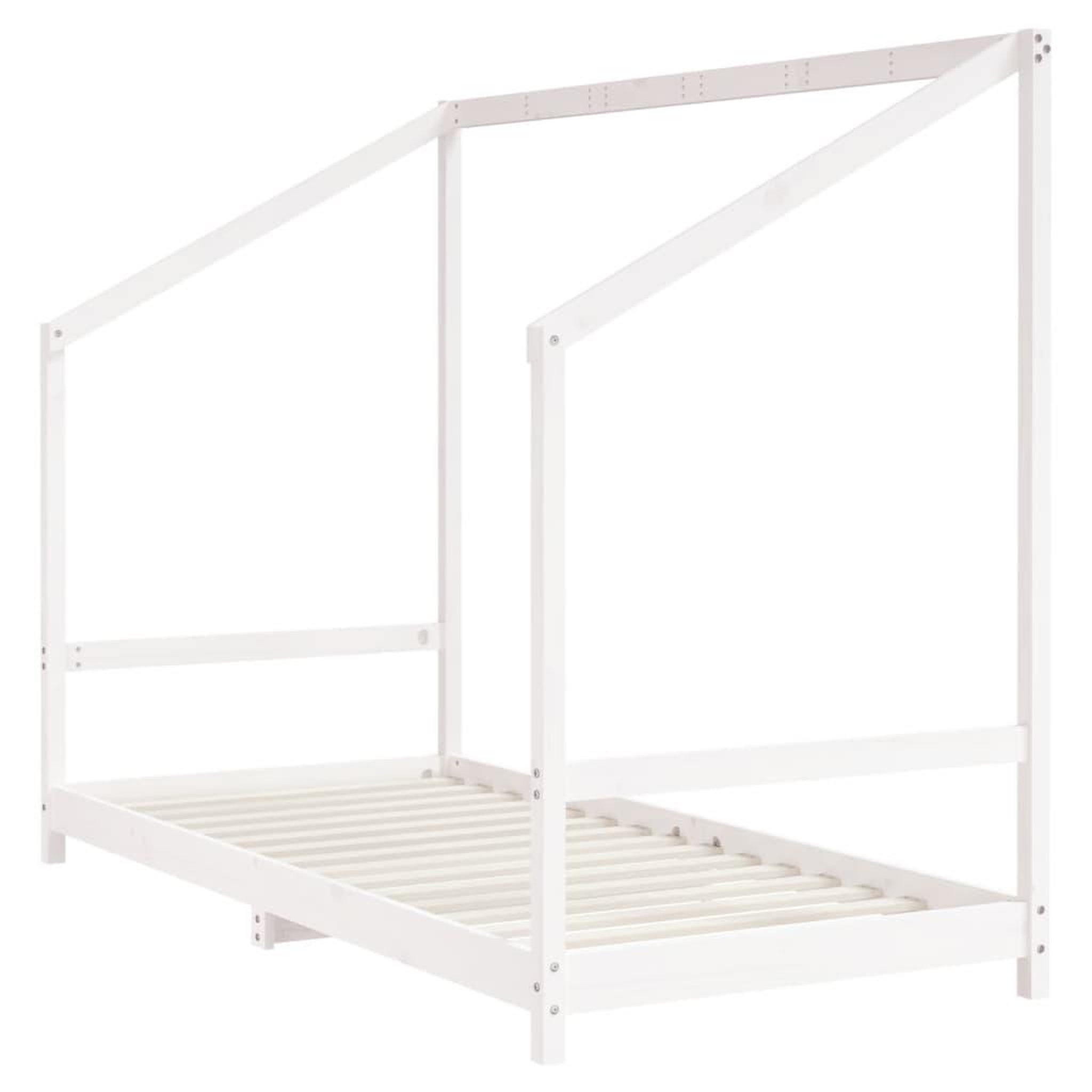 Voir la diapositive 3 : VIDAXL Cadre de lit pour enfants blanc 90x200 cm bois de pin massif