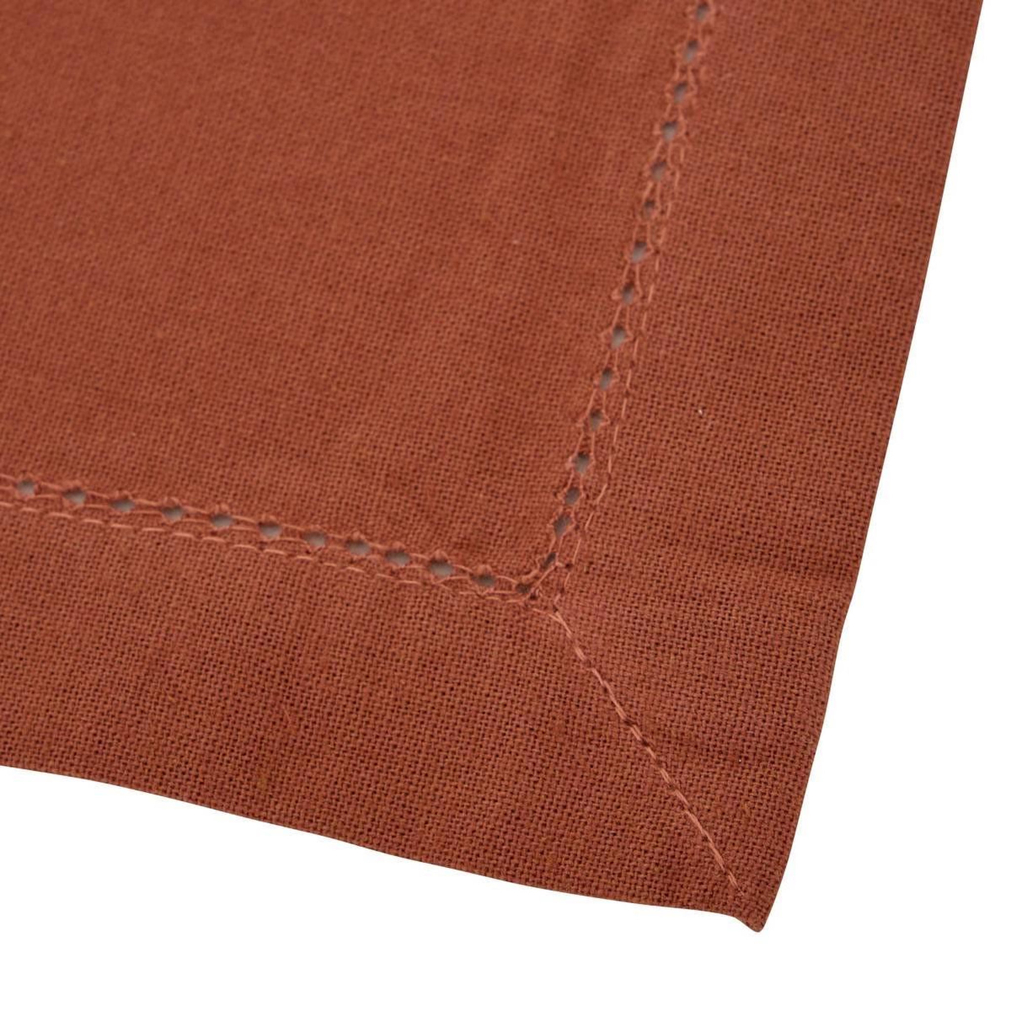 Voir la diapositive 2 : ATMOSPHERA Lot de 4 serviettes de table  jane  40x40cm terracotta