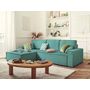 Voir la diapositive 2 : BEST MOBILIER Dellia - canapé d'angle réversible convertible - avec coffre - en velours côtelé - 4 places