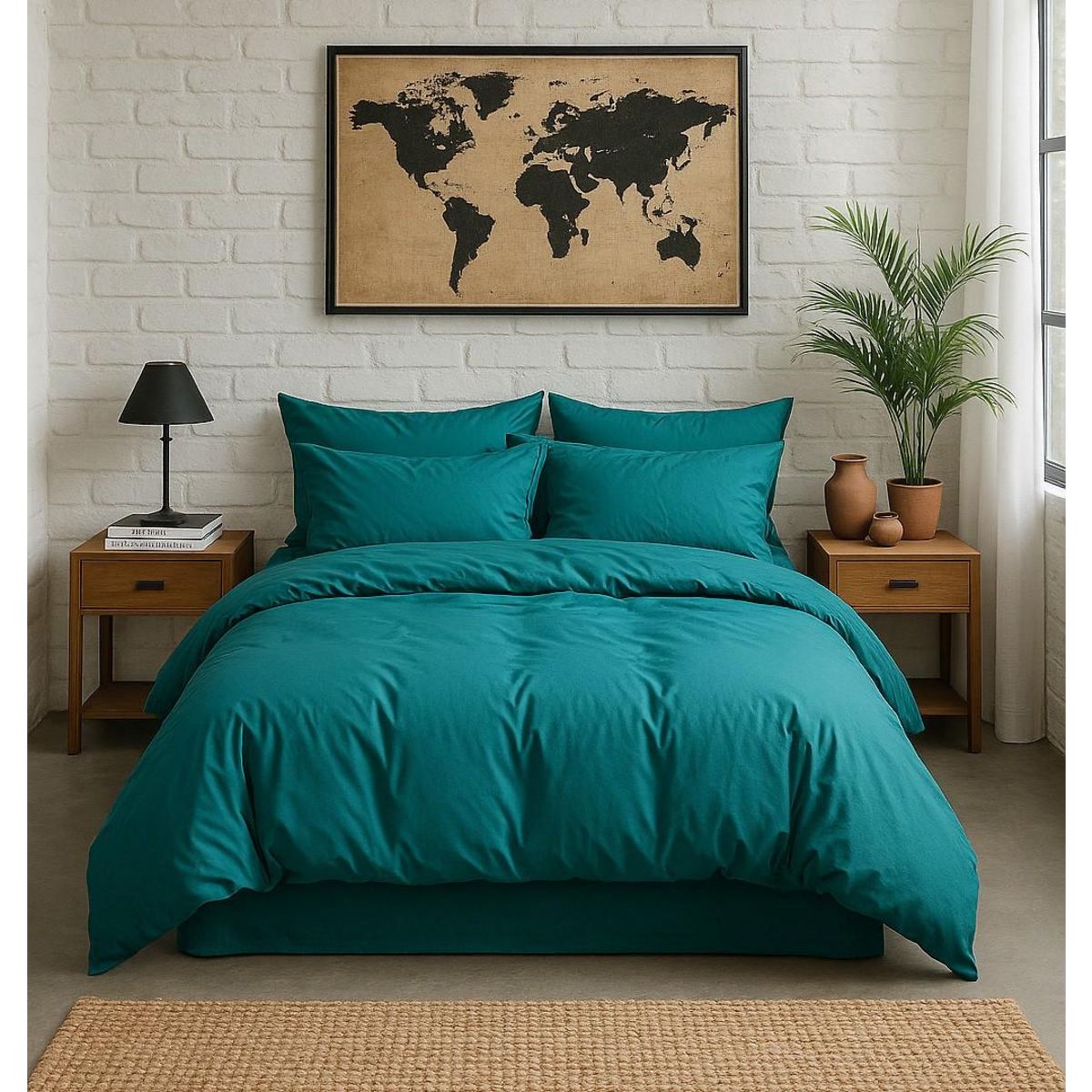 BATON ROUGE Taie d'oreiller 100% percale de coton