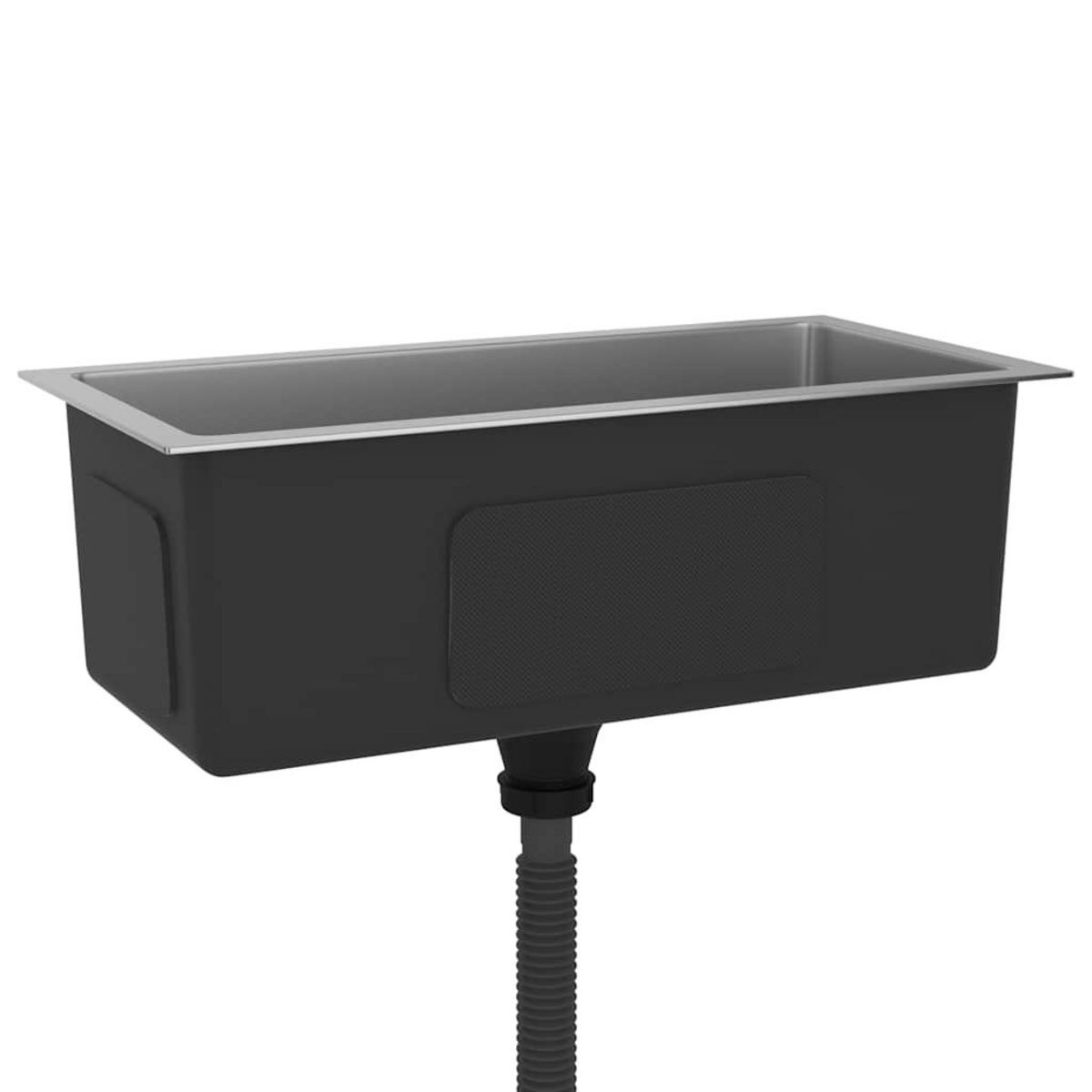 VIDAXL Evier de cuisine fait main Acier inoxydable