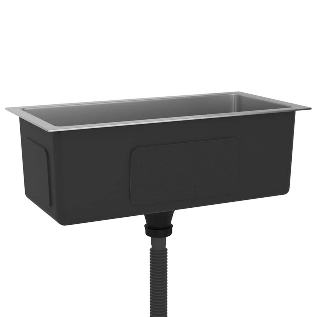 VIDAXL Evier de cuisine fait main Acier inoxydable