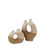 Voir la diapositive 2 : Paris Prix Vase Organique  Charley  21cm Beige