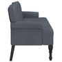 Voir la diapositive 5 : VIDAXL Banc avec dossier gris fonce 119,5x64,5x75 cm velours
