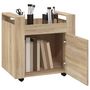 Voir la diapositive 5 : VIDAXL Chariot de bureau Chene sonoma 60x45x60 cm Bois d'ingenierie