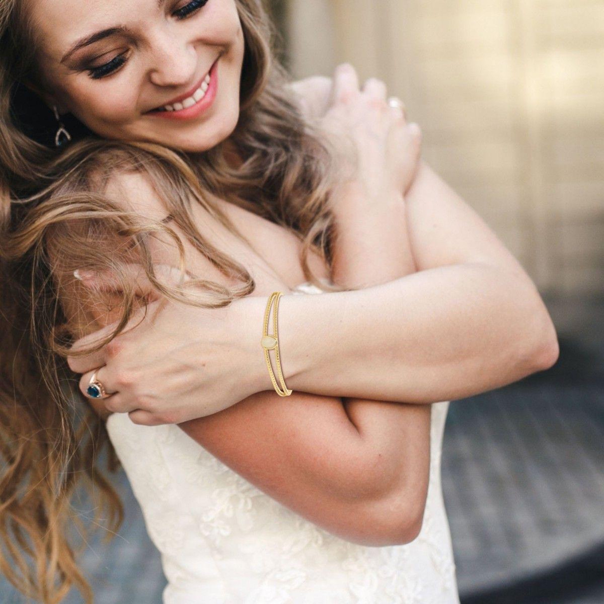 Voir la diapositive 2 : SC BOHEME Bracelet SC Bohème orné d'un quartz rose