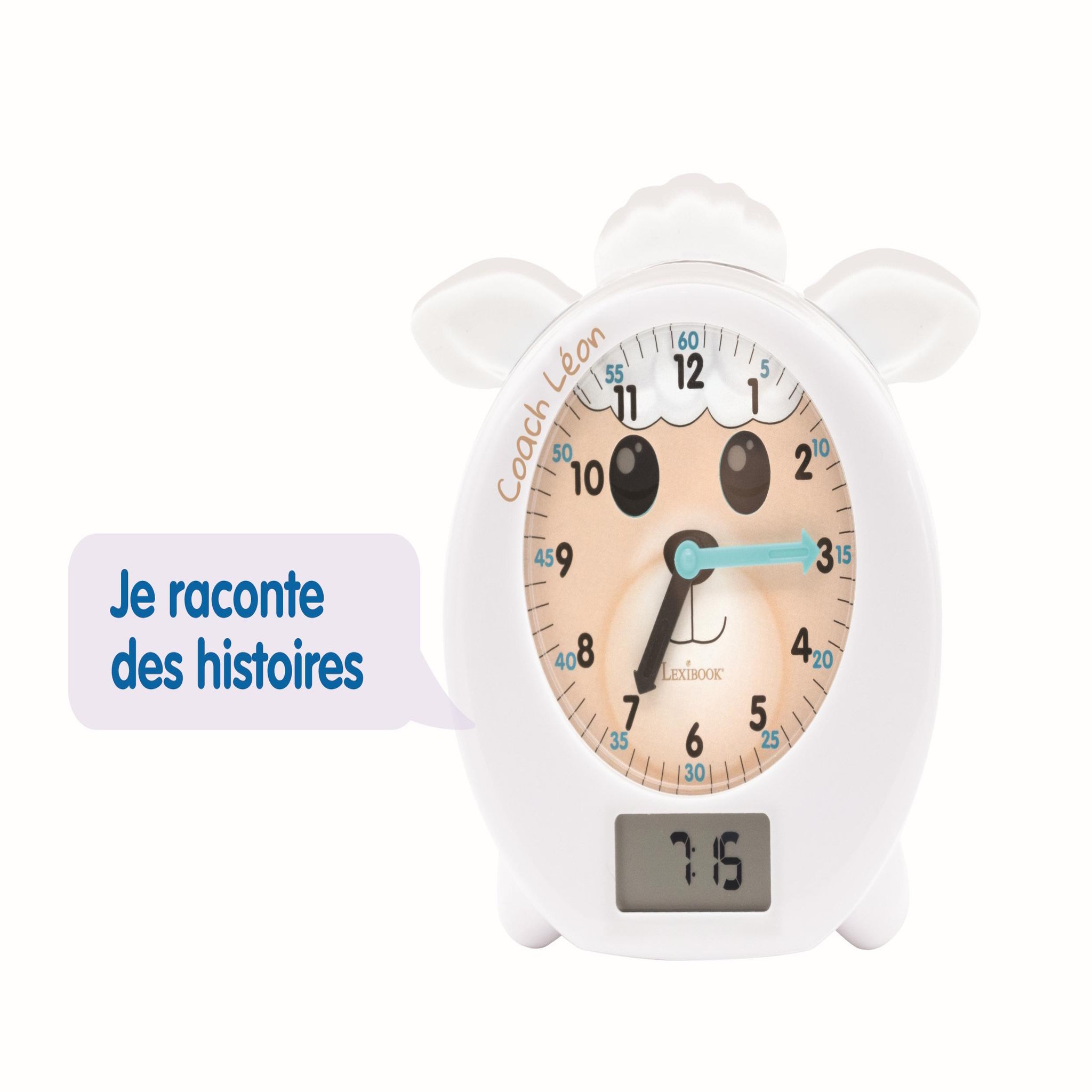 Voir la diapositive 5 : Lexibook LEON mon Réveil Éducatif Coach de Sommeil (Français)