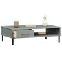 Voir la diapositive 3 : VIDAXL Table basse avec pieds en metal Gris Bois pin massif OSLO