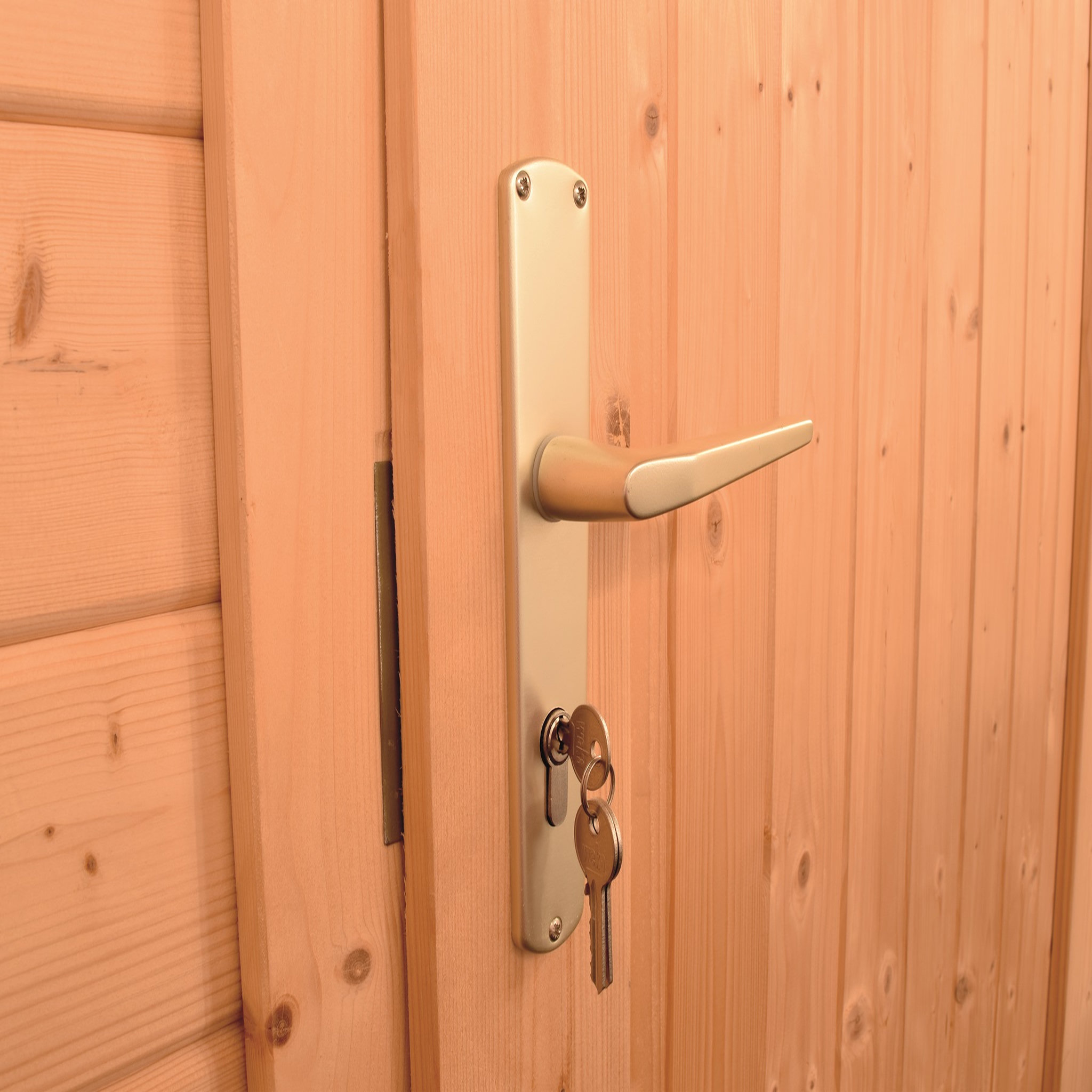 Voir la diapositive 9 : WEKA Abri de jardin bois anthracite - Avec auvent - 12,88m²