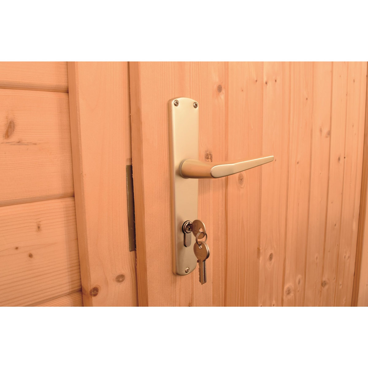 WEKA Abri de jardin bois anthracite - Avec auvent - 12,88m²