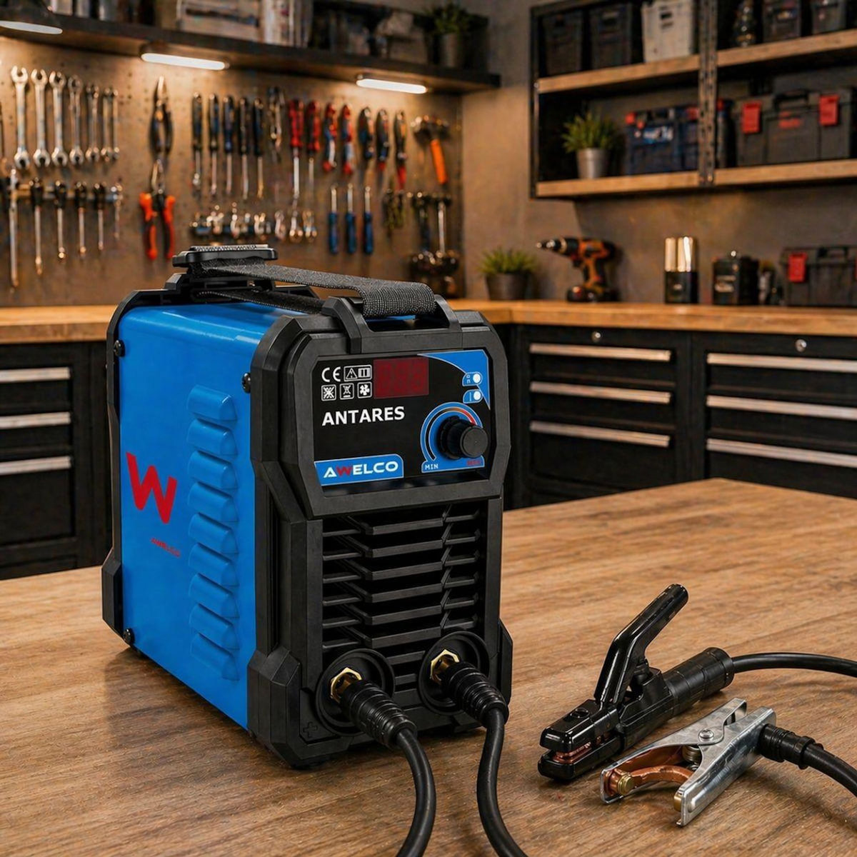 Awelco Poste à Souder 200A Inverter MMA IGBT Electrodes Ø1,6 à 5,0 mm Acier Inox Fonte Awelco