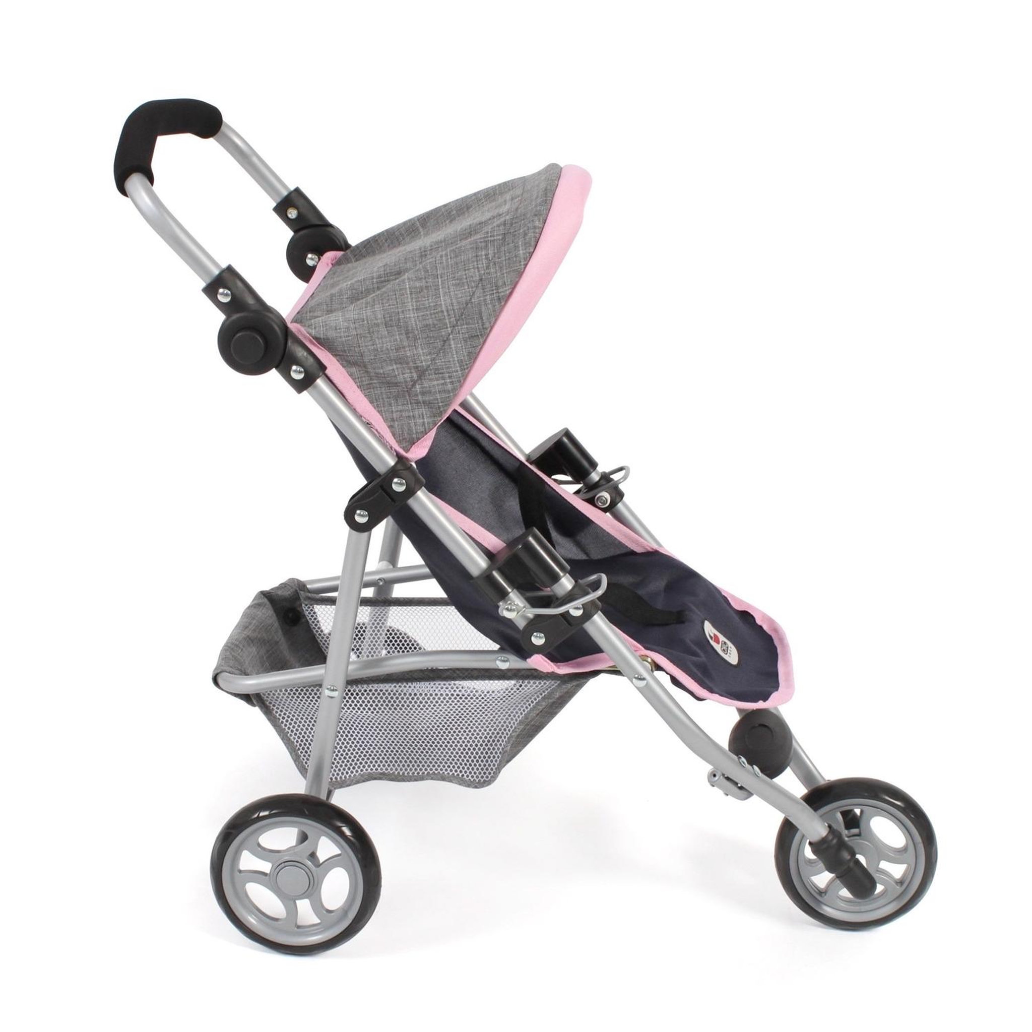 Voir la diapositive 2 : BAYER CHIC 2000 Petite poussette de jogging LOLA pour poupées gris bleu foncé
