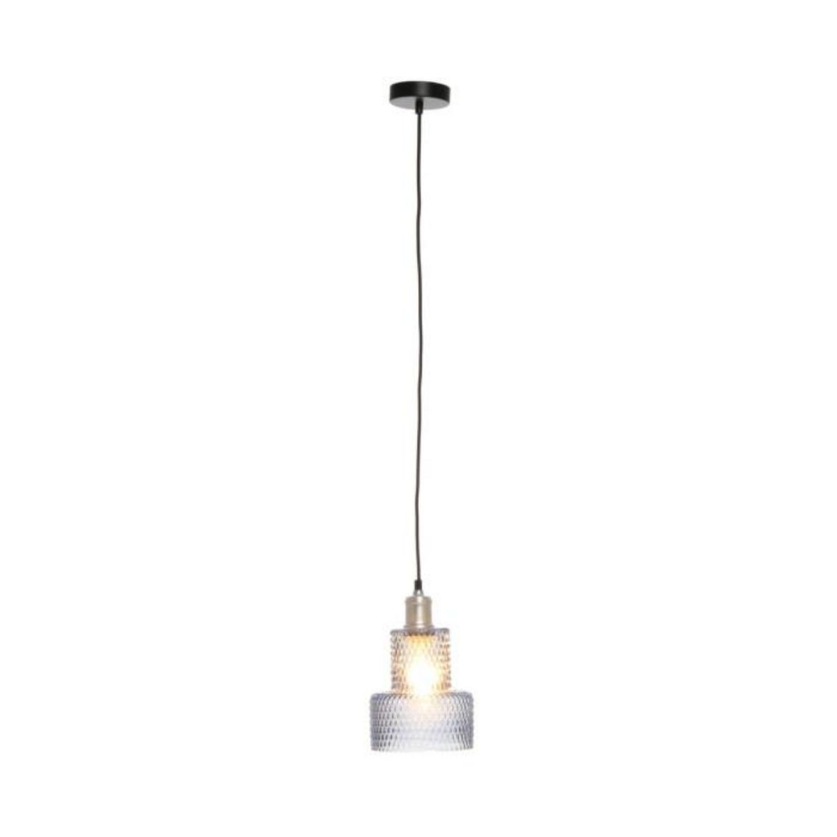 Paris Prix Lampe Suspension en Verre  Mona  27cm Bleu