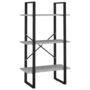 Voir la diapositive 2 : VIDAXL Etagere de rangement gris beton 60x30x105 cm bois d'ingenierie