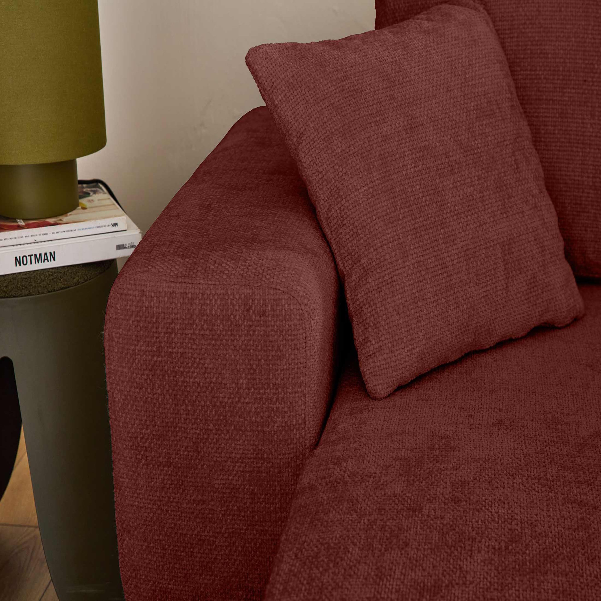 Voir la diapositive 4 : BEST MOBILIER Milan - canapé d'angle réversible 4 places - convertible avec coffre - en velours texturé