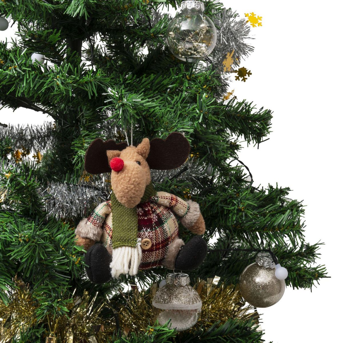 WERKAPRO Peluche assise renne 25cm