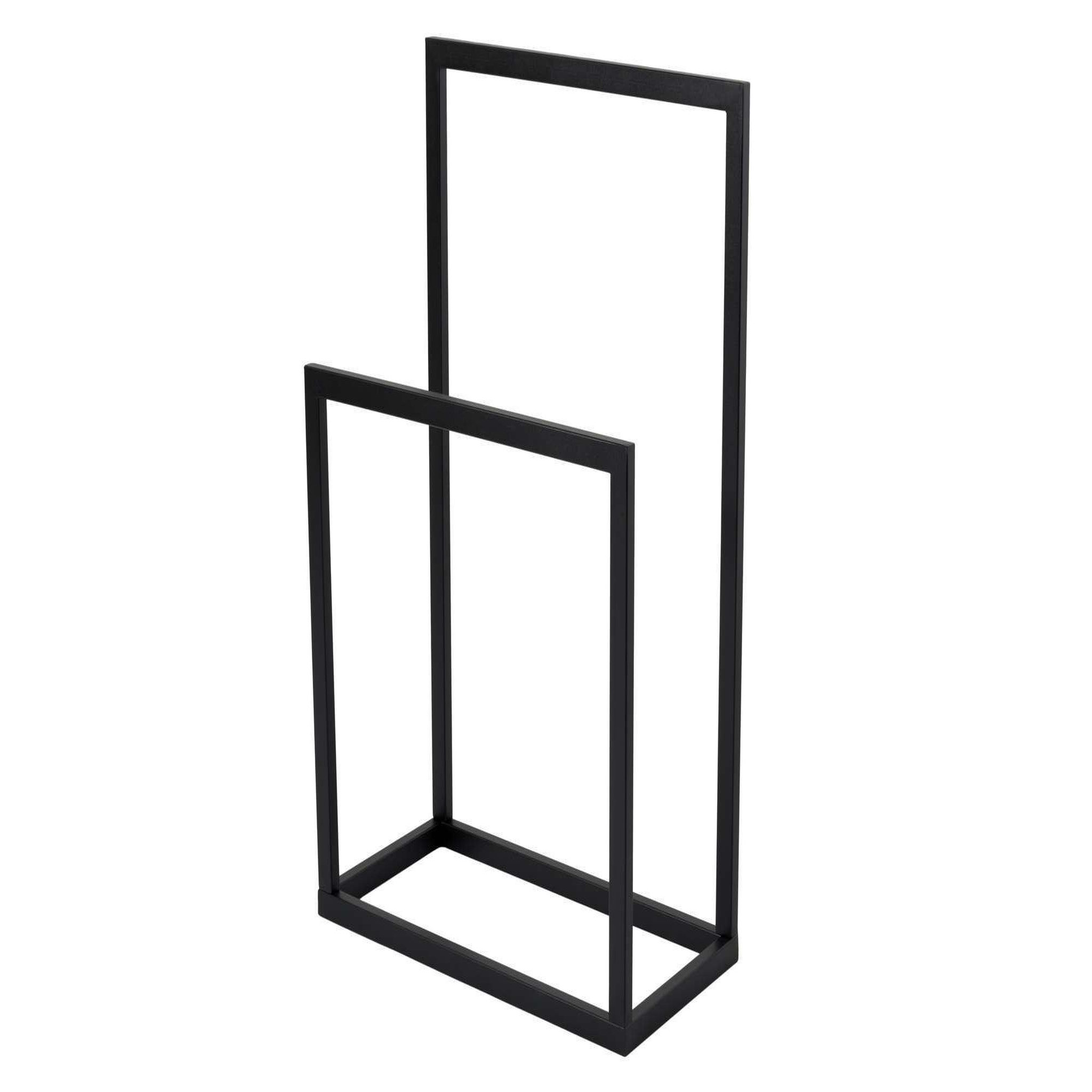 Habitat et Jardin Porte-serviettes en métal  gediz  - 25 x 60 x 90 cm - noir