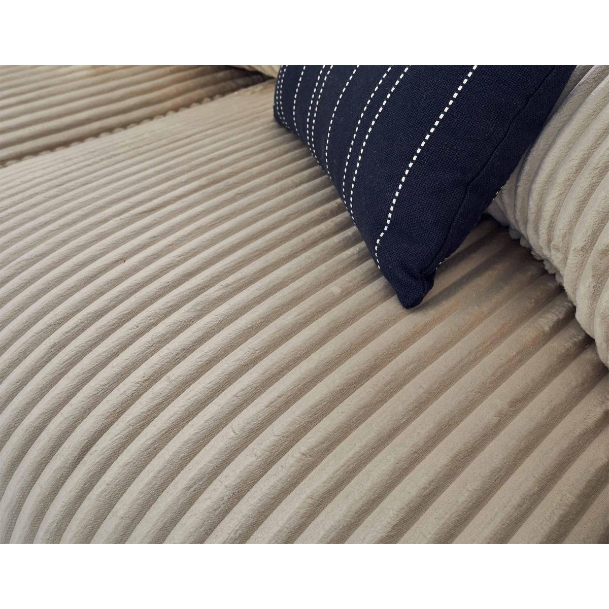 LISA DESIGN Garance - canapé d'angle réversible - 4 places - en velours côtelé grosses côtes