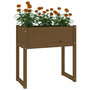 Voir la diapositive 4 : VIDAXL Jardiniere Marron miel 78x40x81 cm Bois massif de pin