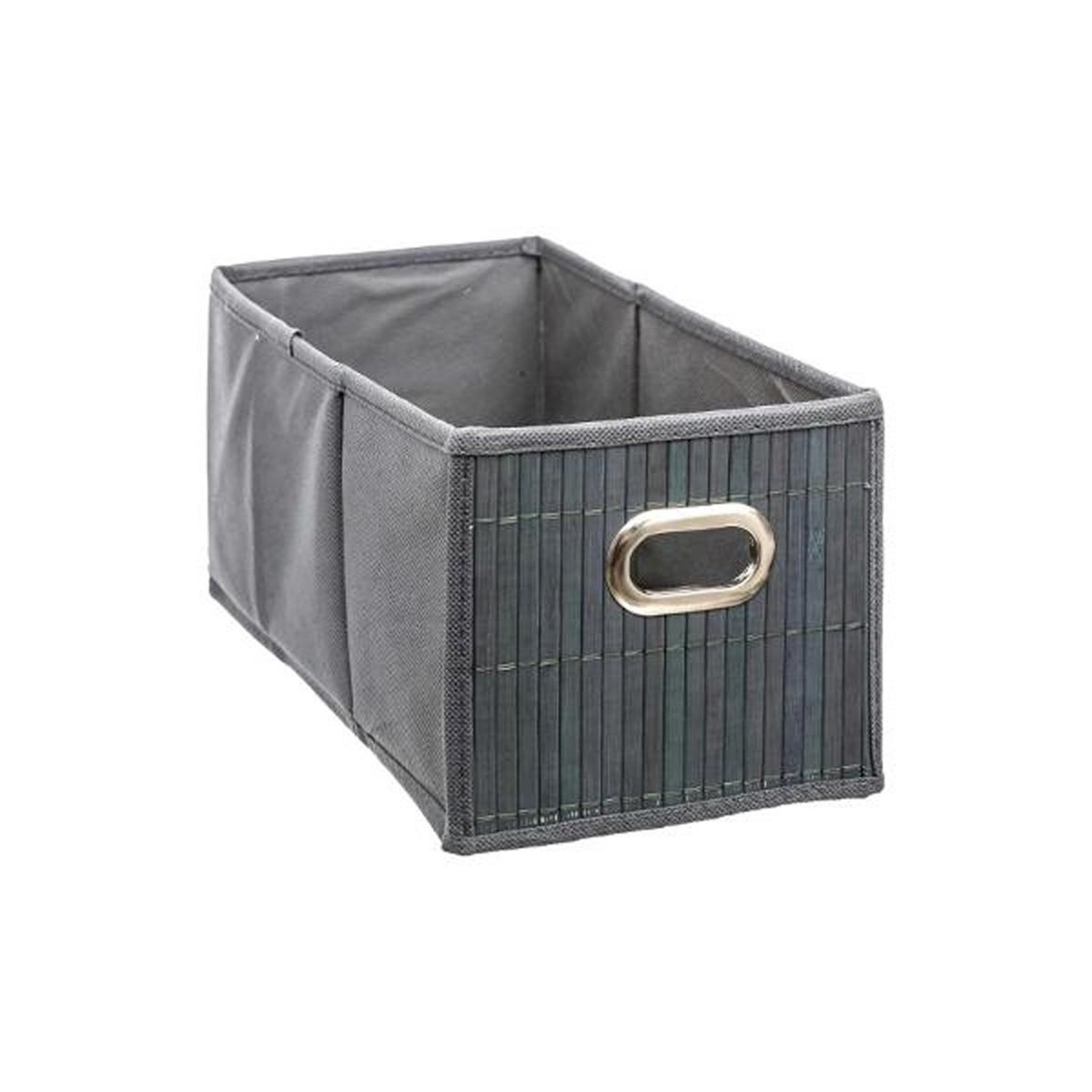 FIVE Boîte de rangement bambou  mix n'modul  15x31cm gris