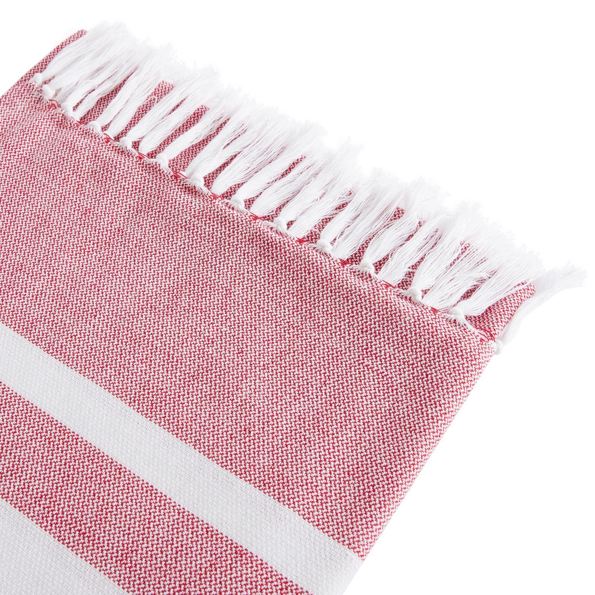 ACTUEL Foutah de plage en coton 180g/m² finition frange SAND