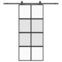 Voir la diapositive 2 : VIDAXL Porte coulissante avec kit de quincaillerie noir 90x205 cm