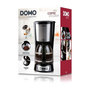 Voir la diapositive 5 : Domo Cafetiere Filtre - DOMO - DO708K - 1000 W - 1,5 L - 12 tasses - Ecran LCD - Minuteur 24 h - Noir et acier inoxydable