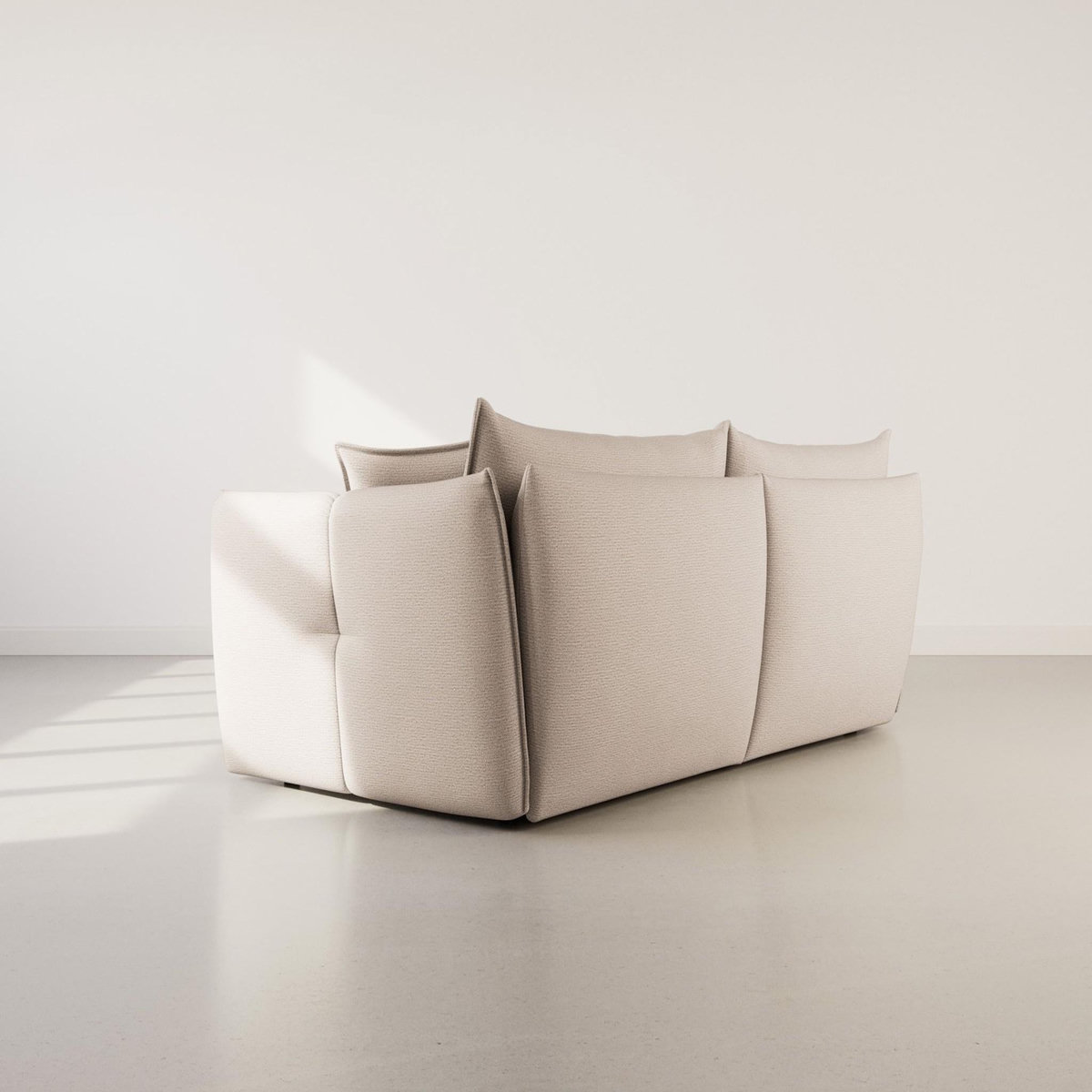 LISA DESIGN Cassiopee - canapé d'angle gauche 4 places en tissu texturé