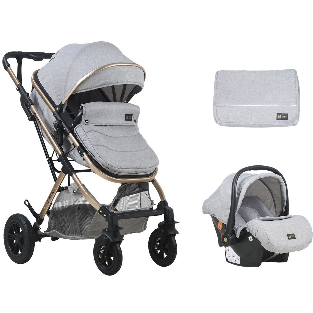 Lorelli Poussette combinée trio 3 en 1 - siège auto 0m – nacelle – Alba pas  cher 