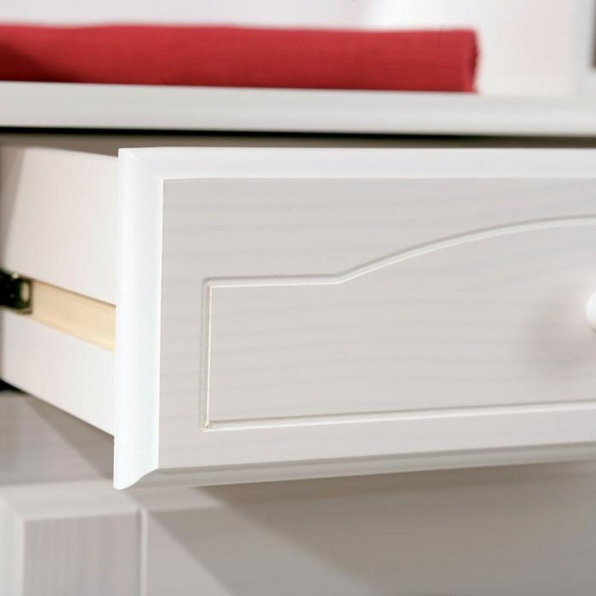 Paris Prix Vaisselier 3 Portes en Bois Massif  Alienor  198cm Blanc