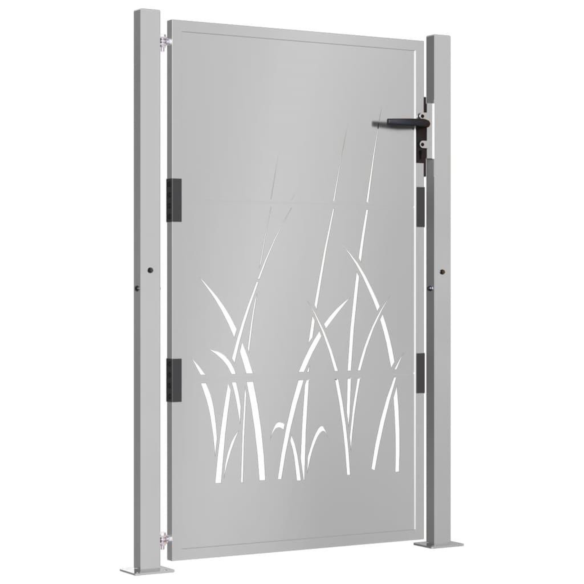 Voir la diapositive 3 : VIDAXL Portail de jardin 105x130 cm acier corten conception d'herbe