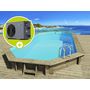 Voir la diapositive 1 : Habitat et Jardin Piscine bois   Ibiza 130   - 8.57 x 4.57 x 1.31 m + Pompe à chaleur 6.1 kW