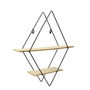 Voir la diapositive 1 : Paris Prix Étagère Murale Design  Losange  46cm Naturel