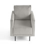 Voir la diapositive 1 : LISA DESIGN Charlie - fauteuil - pieds hauts - en velours côtelé