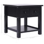 Voir la diapositive 6 : VIDAXL Table d'appoint Noir 40x40x40 cm Bois de Paulownia