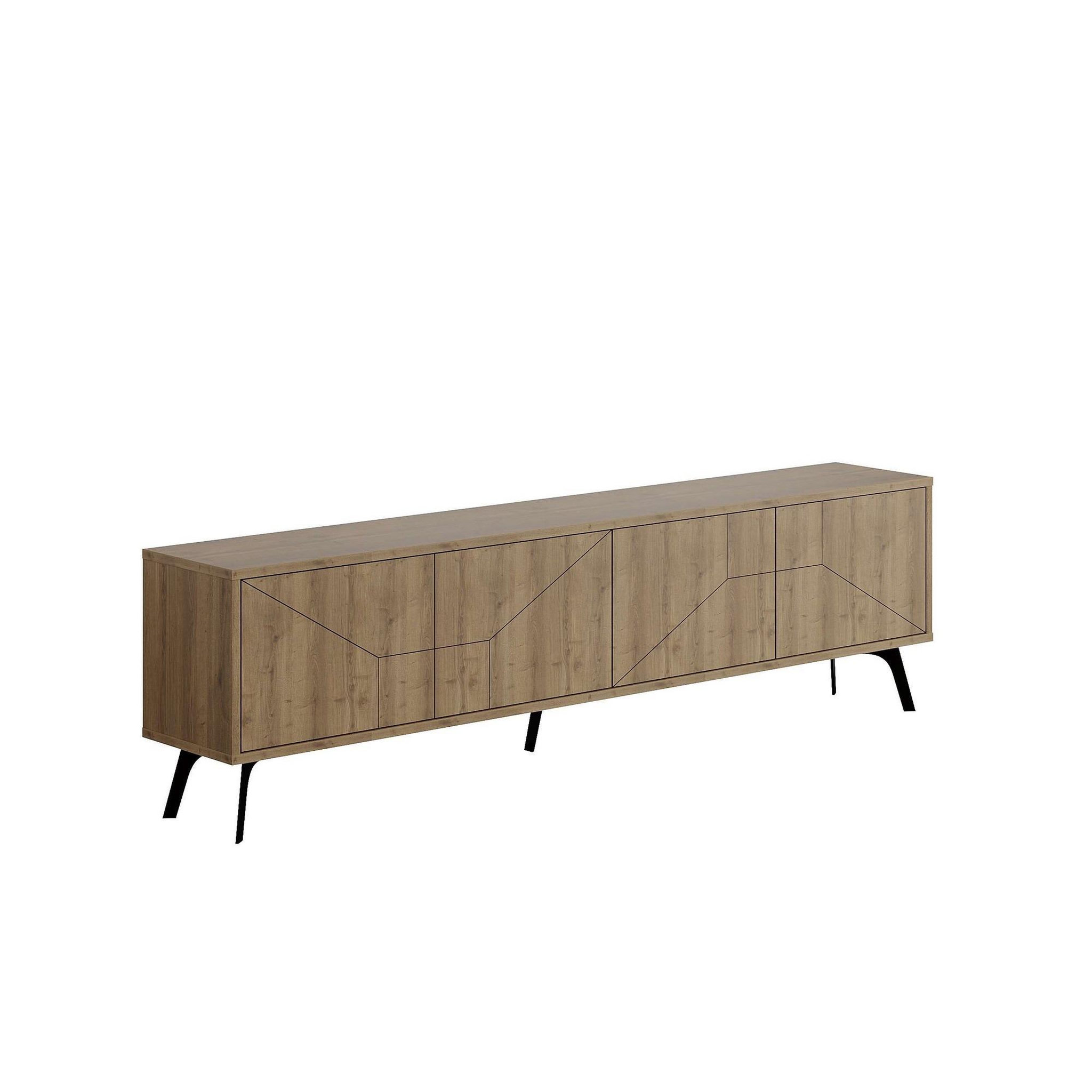 Habitat et Jardin Meuble tv en bois  dune  - 180 x 29 x 50 cm - marron