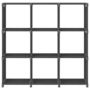 Voir la diapositive 2 : VIDAXL Etagere d'affichage 9 cubes Gris 103x30x107,5 cm Tissu