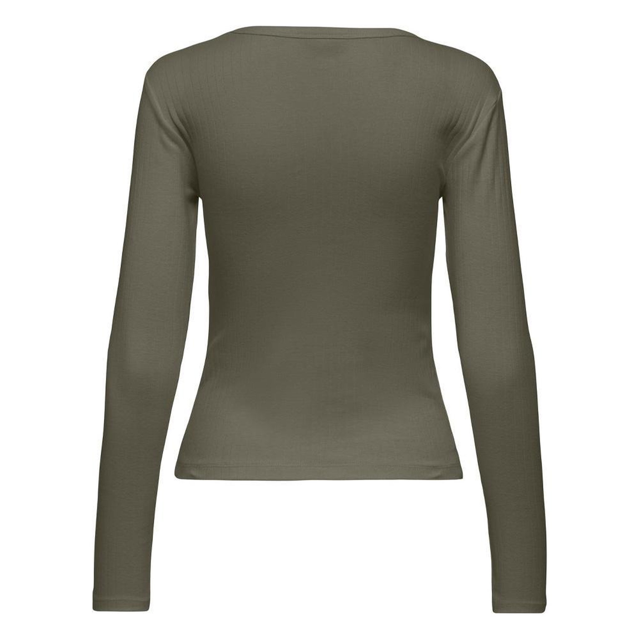 Voir la diapositive 2 : JACQUELINE DE YONG T-Shirt Manches Longues Kaki Femme JDY Vaya