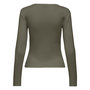 Voir la diapositive 2 : JACQUELINE DE YONG T-Shirt Manches Longues Kaki Femme JDY Vaya