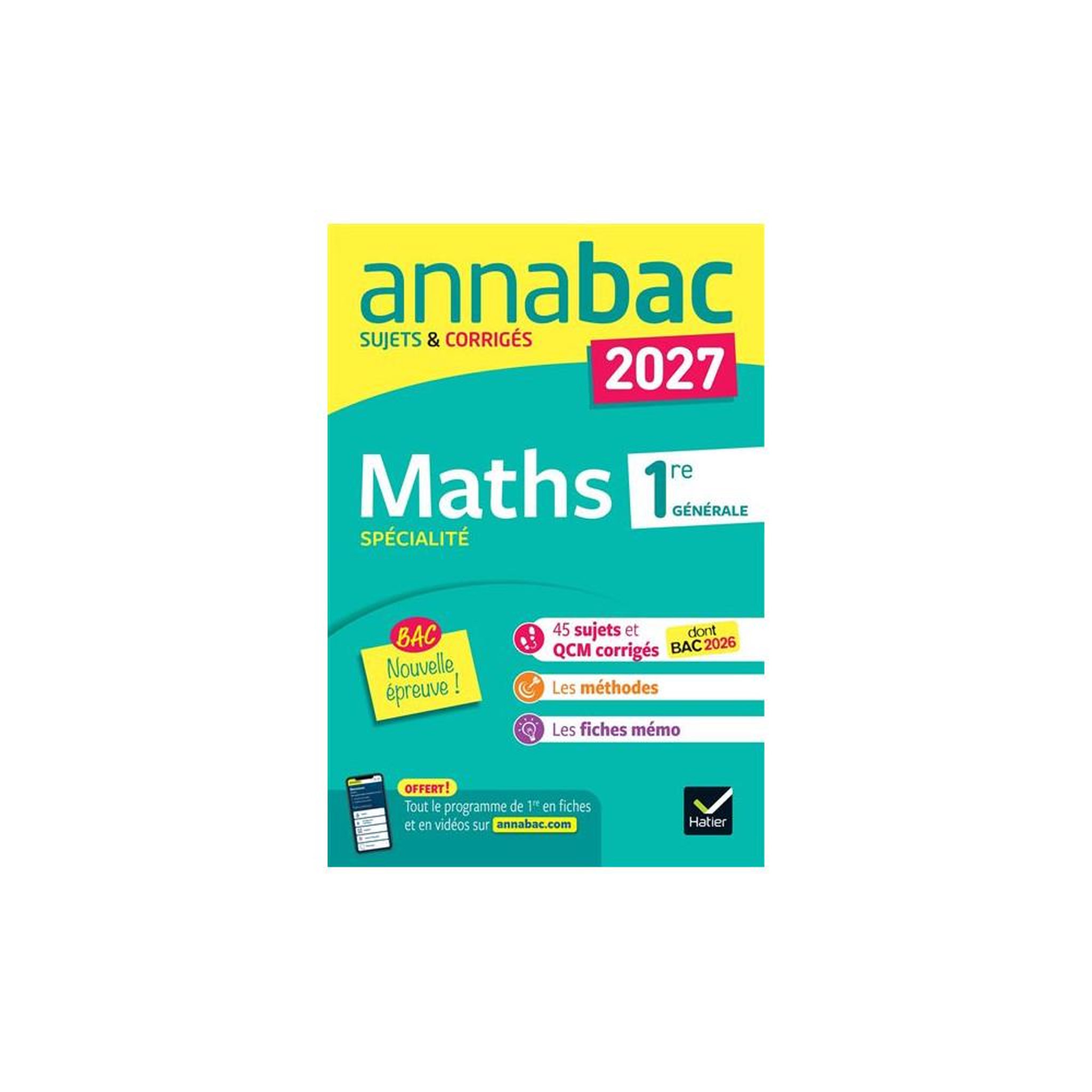 Editions Hatier Annales du bac 2027 cd?