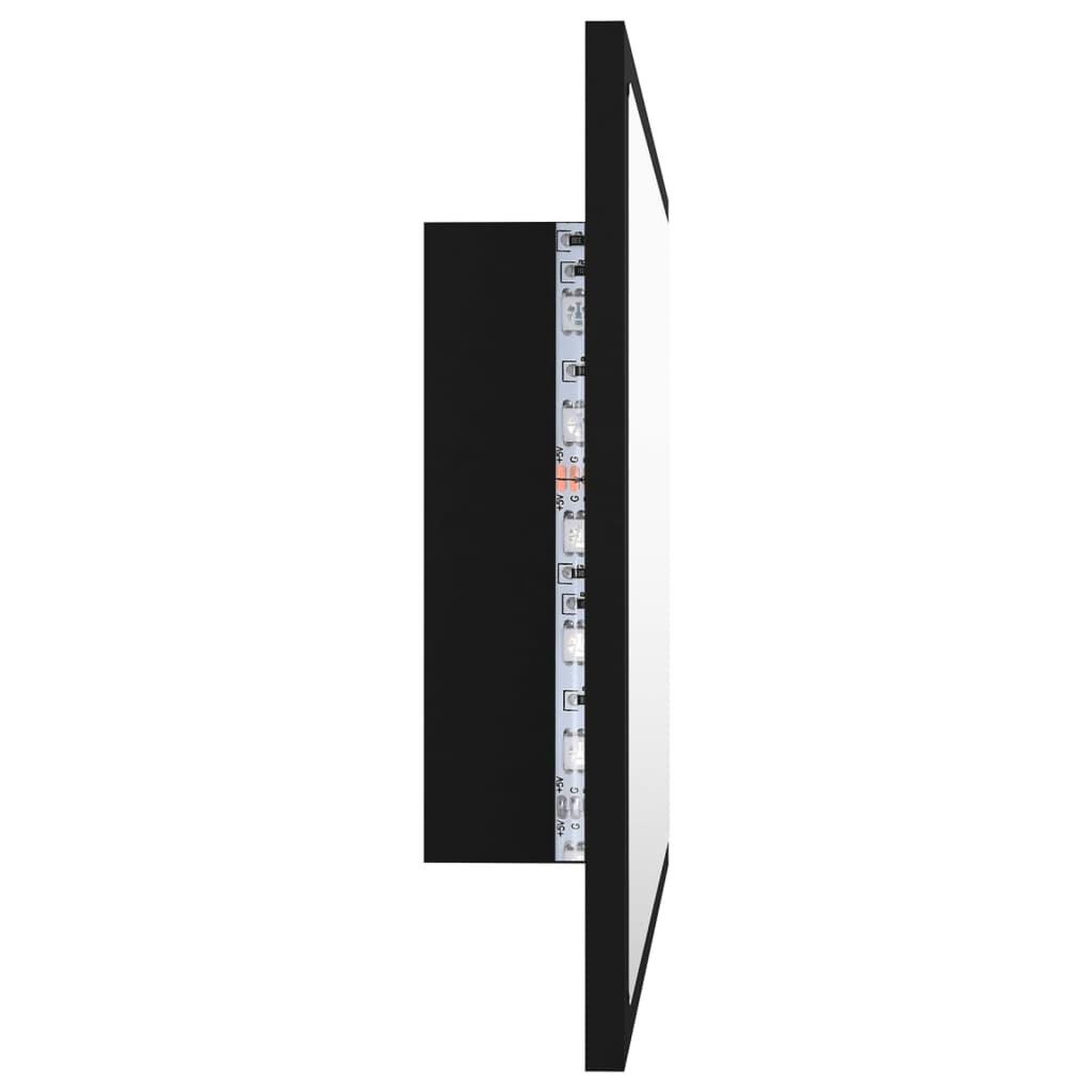 Voir la diapositive 5 : VIDAXL Miroir a LED de salle de bain Noir 60x8,5x37 cm Acrylique