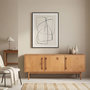 Voir la diapositive 2 : IDIMEX Buffet TECCA L 170 cm 3 portes en bois massif