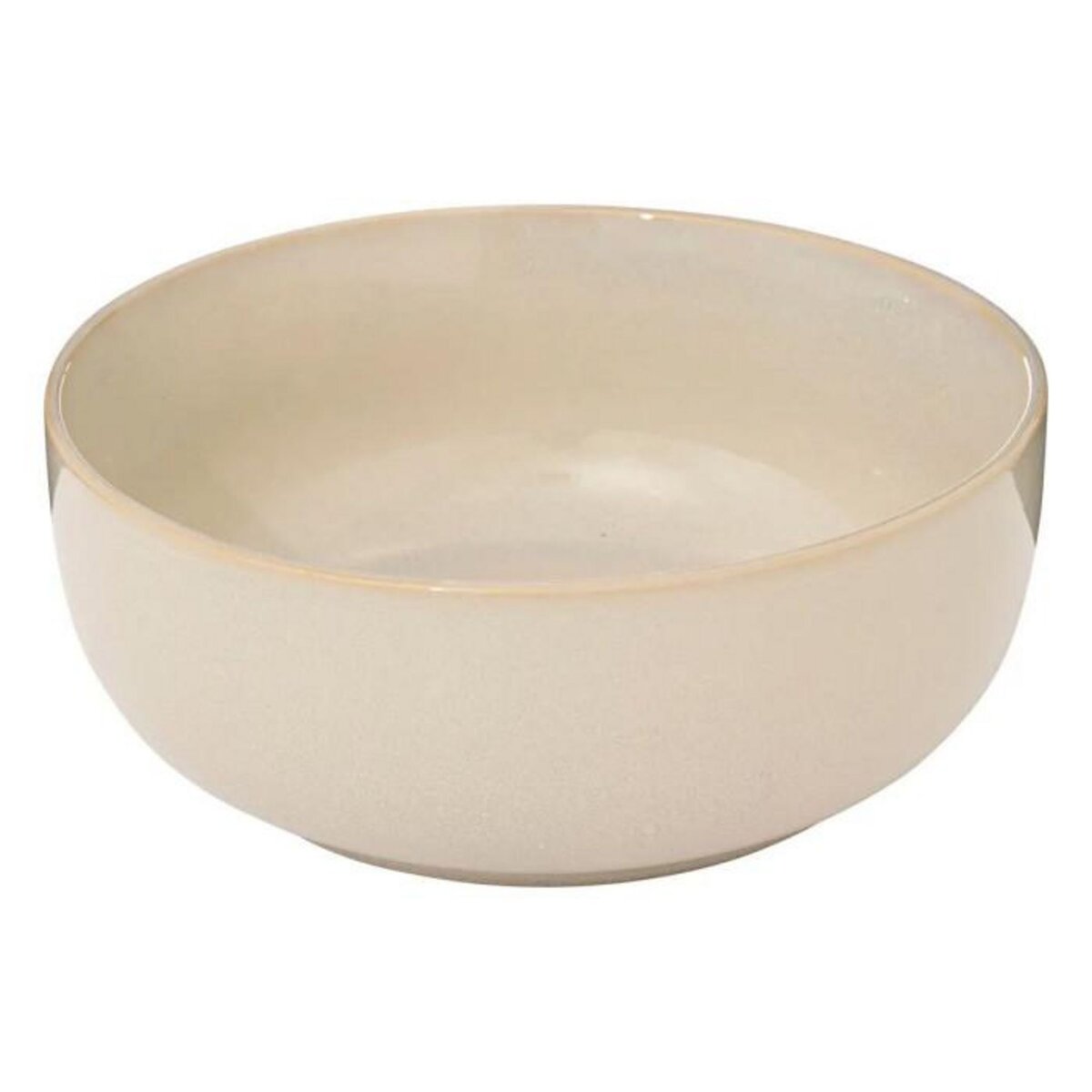 SECRET DE GOURMET Saladier en Céramique  Terre Inconnue  22cm Beige