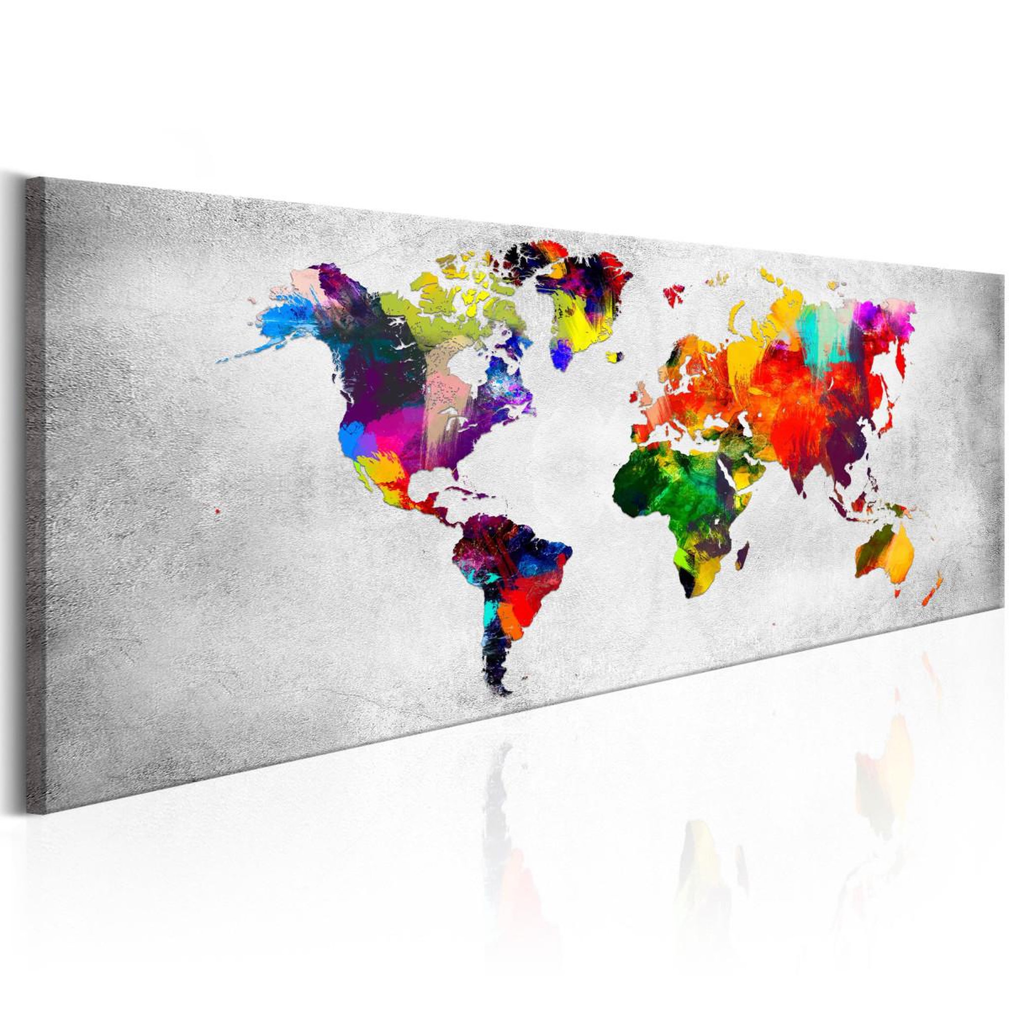 Voir la diapositive 1 : Paris Prix Tableau Imprimé  World Map : Coloured Revolution